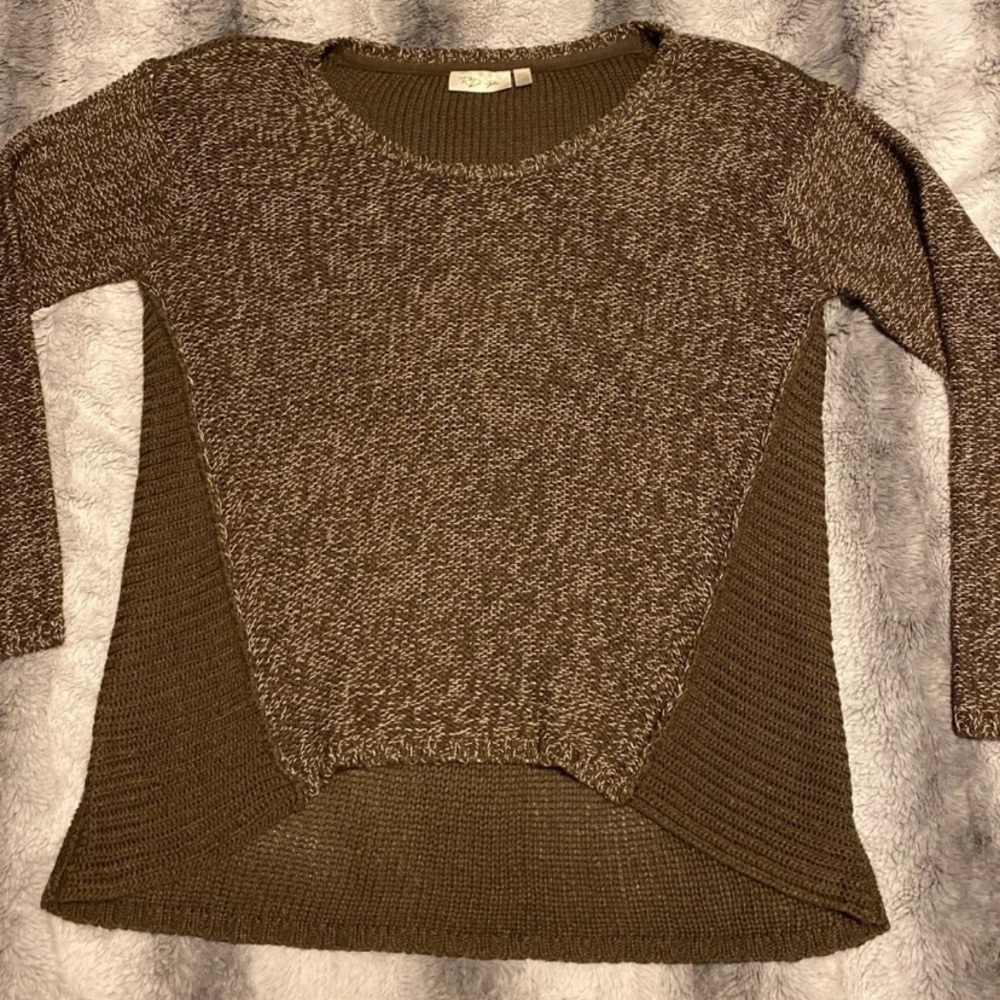 RD Style Brown & White Sweater Size L